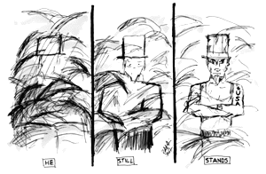 TCU Daily Skiff cartoon that ran 9/13/11, two days after the September 11 attacks.